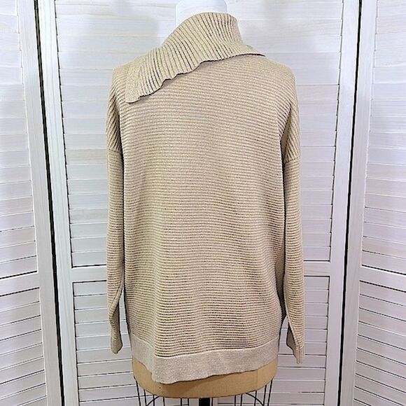Chico’s Sweater Tunic Size 3 (16) XL Beige Sparkling Jeweled NWOT - Picture 7 of 16